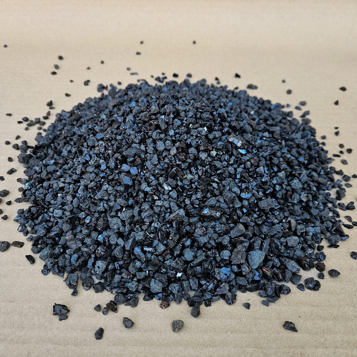 Piedra negra brillante arroz