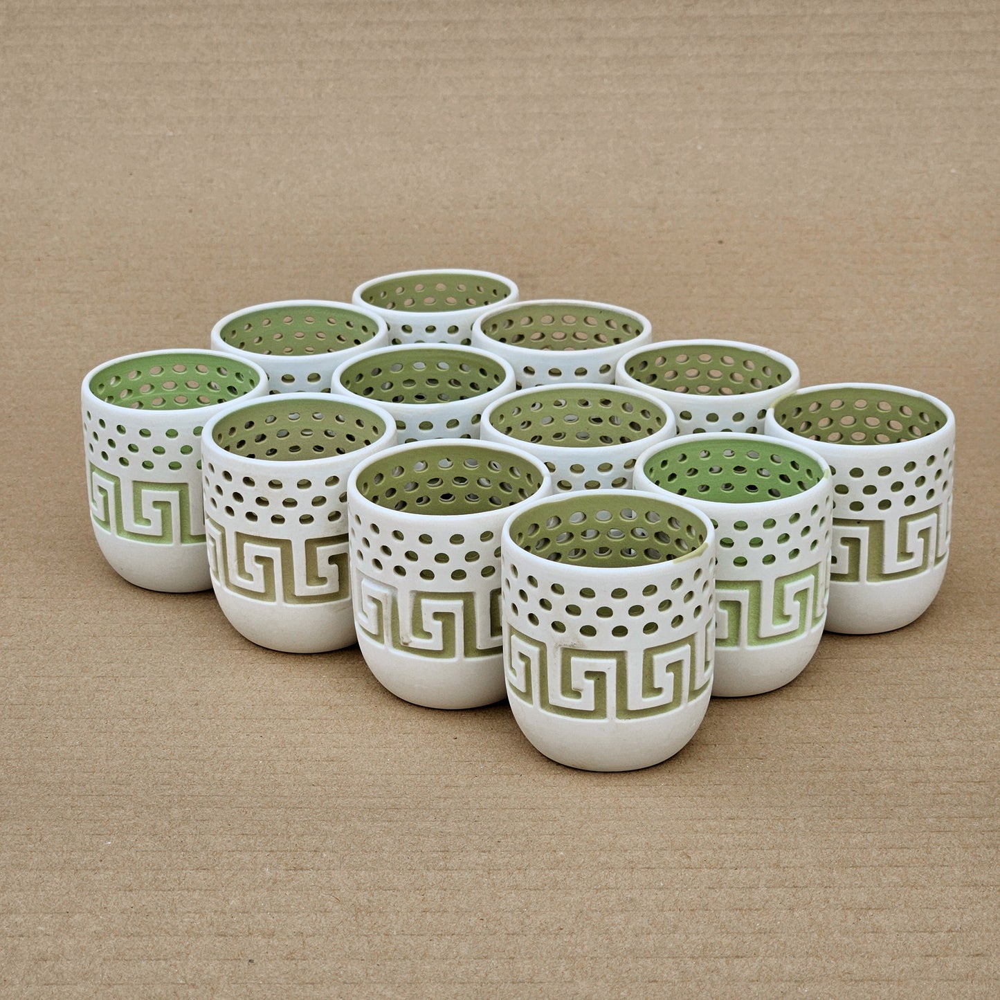 Pack 12 maceteros Greek (tipo souvenir)